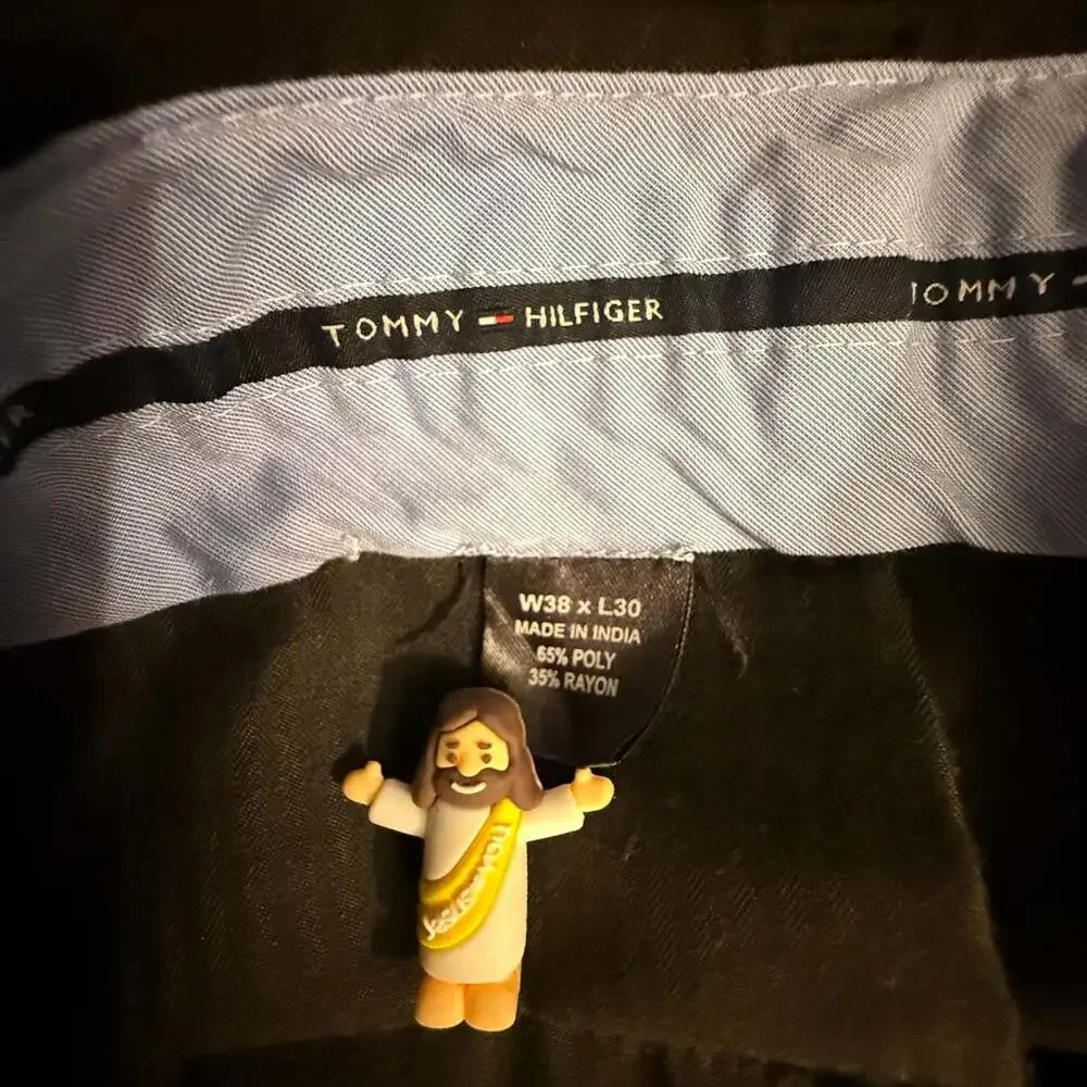 Tommy Hilfiger Men's Dress Pants Black Size 38x30